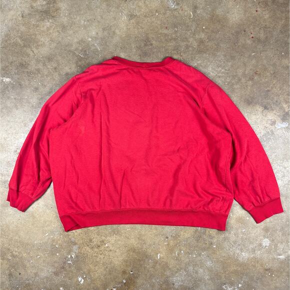 Vintage Cat Christmas Sweatshirt Women’s Plus Size Red Winter‎ Holiday Pullover - Picture 5 of 8